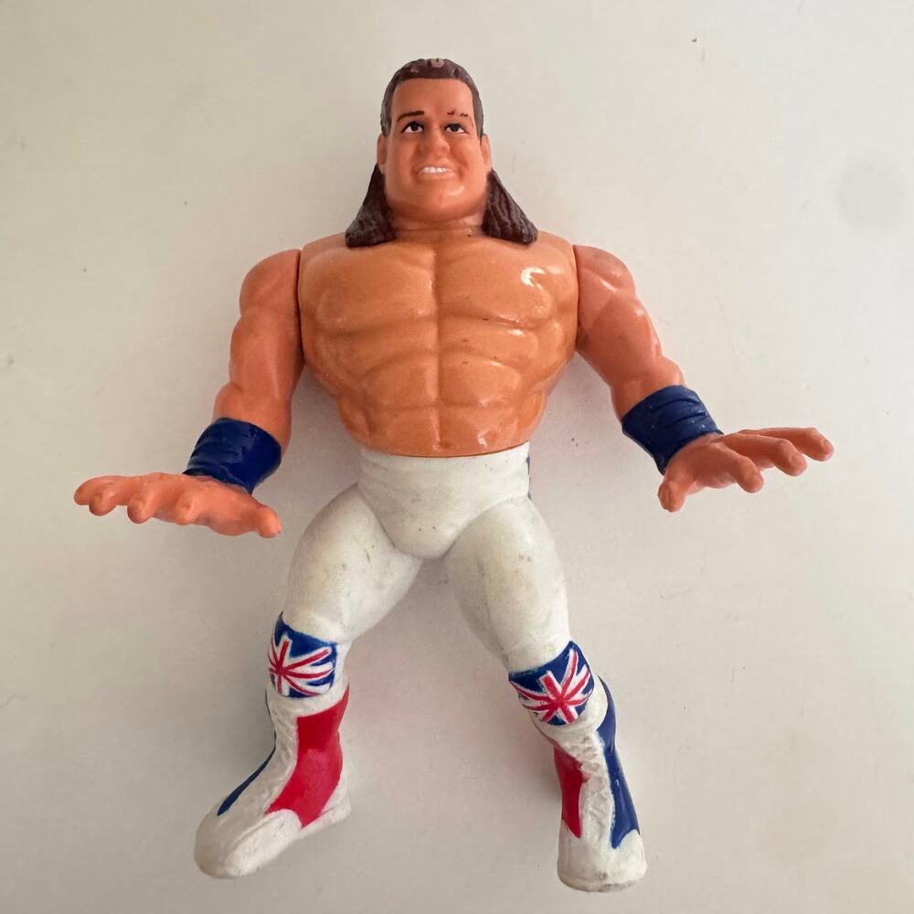 British Bulldog WWF Action Figure Wrestler 1991 Titan Sports WWE Vintage